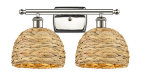 Bathroom Fixtures Two Lights by Innovations ( 405 | 516-2W-PN-RBD-8-NAT Ballston ) 