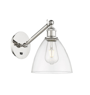 Sconces Single Glass by Innovations ( 405 | 317-1W-PN-GBD-752 Ballston ) 