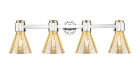 Bathroom Fixtures Four Lights by Innovations ( 405 | 464-4W-PN-G464C-7ME Downtown Urban ) 