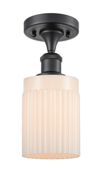 Semi-Flush Mts. Drum Shade by Innovations ( 405 | 516-1C-BK-G341 Ballston ) 