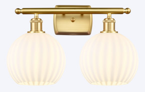 Bathroom Fixtures Two Lights by Innovations ( 405 | 516-2W-SG-G1217-8WV Ballston ) 
