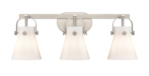 Bathroom Fixtures Three Lights by Innovations ( 405 | 423-3W-SN-G411-6WH Downtown Urban ) 