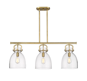 Linear/Island 3 Light Bar by Innovations ( 405 | 410-3I-BB-G412-10CL Downtown Urban ) 