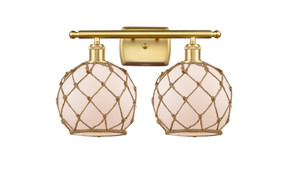 Bathroom Fixtures Two Lights by Innovations ( 405 | 516-2W-SG-G121-8RB-LED Ballston ) 