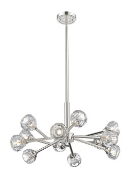 Mid. Chandeliers Glass Down by Innovations ( 405 | 465-12CR-PN-G465-CL Ballston Urban ) 