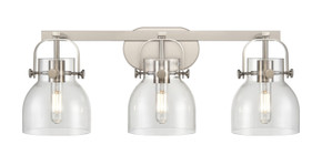 Bathroom Fixtures Three Lights by Innovations ( 405 | 423-3W-SN-G412-6CL Downtown Urban ) 