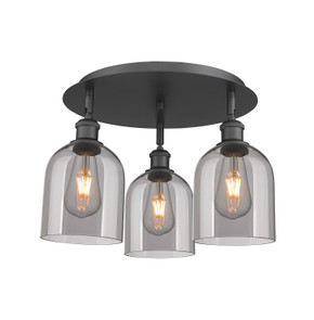 Semi-Flush Mts. Multi-port/Cluster by Innovations ( 405 | 516-3C-BK-G558-6SM Ballston ) 