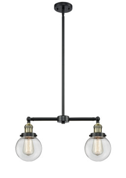 Linear/Island 2 Light Bar by Innovations ( 405 | 209-BAB-G202-6 Franklin Restoration ) 