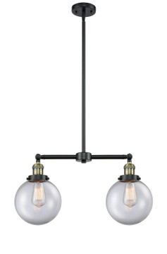 Mid. Chandeliers Glass Down by Innovations ( 405 | 209-BAB-G202-8 Franklin Restoration ) 