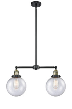 Linear/Island 2 Light Bar by Innovations ( 405 | 209-BAB-G204-8-LED Franklin Restoration ) 