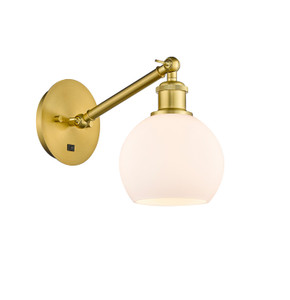Sconces Single Glass by Innovations ( 405 | 317-1W-SG-G121-6 Ballston ) 