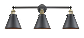 Bathroom Fixtures Three Lights by Innovations ( 405 | 205-BAB-M13-BK-LED Franklin Restoration ) 