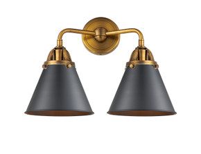 Bathroom Fixtures Two Lights by Innovations ( 405 | 288-2W-BB-M13-BK Nouveau 2 ) 