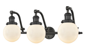 Bathroom Fixtures Three Lights by Innovations ( 405 | 515-3W-OB-G201-6 Franklin Restoration ) 