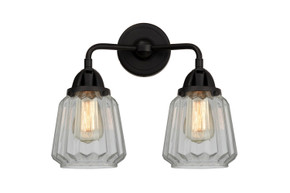 Bathroom Fixtures Two Lights by Innovations ( 405 | 288-2W-BK-G142-LED Nouveau 2 ) 