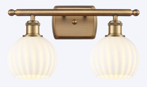 Bathroom Fixtures Two Lights by Innovations ( 405 | 516-2W-BB-G1217-6WV Ballston ) 
