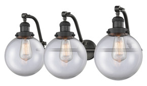 Bathroom Fixtures Three Lights by Innovations ( 405 | 515-3W-OB-G202-8 Franklin Restoration ) 
