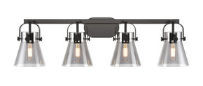 Bathroom Fixtures Four Lights by Innovations ( 405 | 423-4W-BK-G411-6SM Downtown Urban ) 