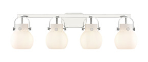 Bathroom Fixtures Four Lights by Innovations ( 405 | 423-4W-PC-G410-6WH Downtown Urban ) 