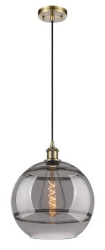 Mini Pendants Glass Down by Innovations ( 405 | 516-1P-AB-G556-12SM Ballston ) 