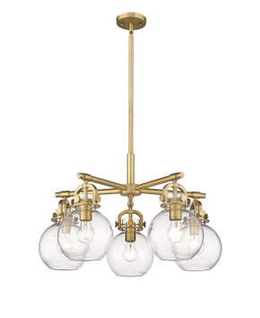 Mid. Chandeliers Glass Down by Innovations ( 405 | 410-5CR-BB-G410-7CL Downtown Urban ) 