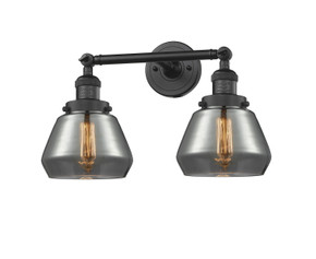 Bathroom Fixtures Two Lights by Innovations ( 405 | 208-BK-G173 Franklin Restoration ) 