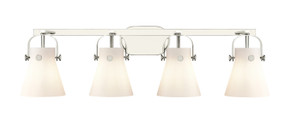 Bathroom Fixtures Four Lights by Innovations ( 405 | 423-4W-PN-G411-6WH Downtown Urban ) 