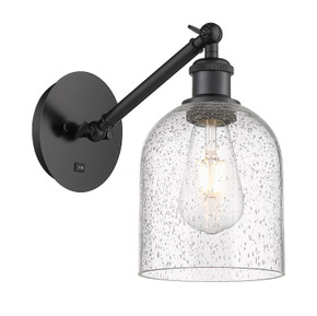 Sconces Single Glass by Innovations ( 405 | 317-1W-BK-G558-6SDY Ballston ) 