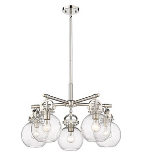 Mid. Chandeliers Glass Down by Innovations ( 405 | 410-5CR-PN-G410-7SDY Downtown Urban ) 