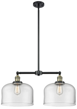 Mid. Chandeliers Glass Down by Innovations ( 405 | 209-BAB-G72-L-LED Franklin Restoration ) 