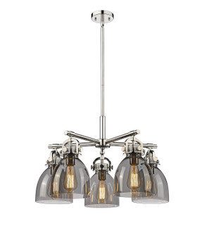 Mid. Chandeliers Glass Down by Innovations ( 405 | 410-5CR-PN-G412-7SM Downtown Urban ) 