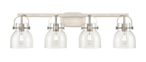Bathroom Fixtures Four Lights by Innovations ( 405 | 423-4W-SN-G412-6CL Downtown Urban ) 