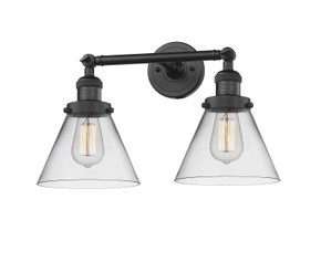 Bathroom Fixtures Two Lights by Innovations ( 405 | 208-BK-G42-LED Franklin Restoration ) 