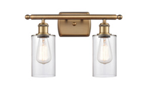 Bathroom Fixtures Two Lights by Innovations ( 405 | 516-2W-BB-G802-LED Ballston ) 