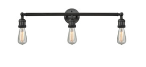 Bathroom Fixtures Three Lights by Innovations ( 405 | 205-BK Franklin Restoration ) 