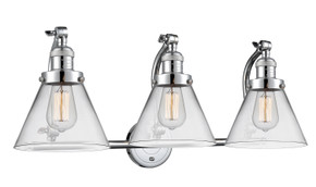 Bathroom Fixtures Three Lights by Innovations ( 405 | 515-3W-PC-G42 Franklin Restoration ) 