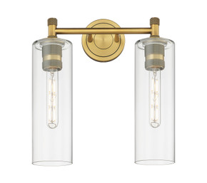 Bathroom Fixtures Two Lights by Innovations ( 405 | 434-2W-BB-G434-12CL Downtown Urban ) 