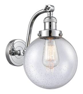 Sconces Single Glass by Innovations ( 405 | 515-1W-PC-G204-8-LED Franklin Restoration ) 