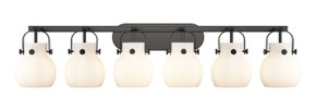 Bathroom Fixtures Five+Lights by Innovations ( 405 | 423-6W-BK-G410-6WH Downtown Urban ) 