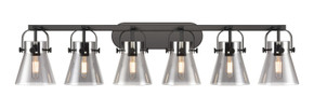 Bathroom Fixtures Five+Lights by Innovations ( 405 | 423-6W-BK-G411-6SM Downtown Urban ) 