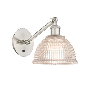 Sconces Single Glass by Innovations ( 405 | 317-1W-SN-G422-LED Ballston ) 
