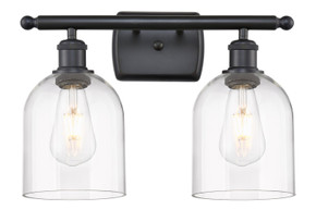 Bathroom Fixtures Two Lights by Innovations ( 405 | 516-2W-BK-G558-6CL Ballston ) 