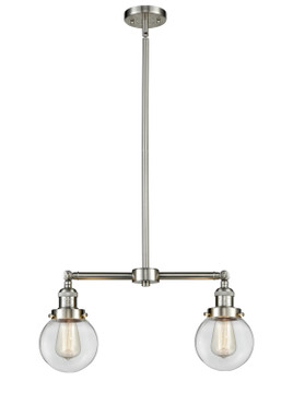 Linear/Island 2 Light Bar by Innovations ( 405 | 209-SN-G202-6-LED Franklin Restoration ) 