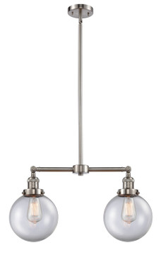 Linear/Island 2 Light Bar by Innovations ( 405 | 209-SN-G202-8-LED Franklin Restoration ) 