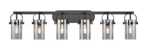 Bathroom Fixtures Five+Lights by Innovations ( 405 | 423-6W-BK-G423-7SM Downtown Urban ) 