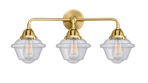Bathroom Fixtures Three Lights by Innovations ( 405 | 288-3W-SG-G534-LED Nouveau 2 ) 