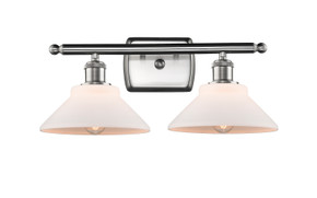 Bathroom Fixtures Two Lights by Innovations ( 405 | 516-2W-SN-G131-LED Ballston ) 