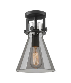 Flush Mounts Glass Down by Innovations ( 405 | 411-1F-BK-G411-8SM Downtown Urban ) 