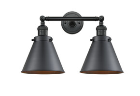 Bathroom Fixtures Two Lights by Innovations ( 405 | 208-BK-M13-BK Franklin Restoration ) 