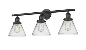 Bathroom Fixtures Three Lights by Innovations ( 405 | 205-BK-G42-LED Franklin Restoration ) 